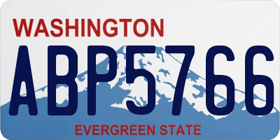WA license plate ABP5766