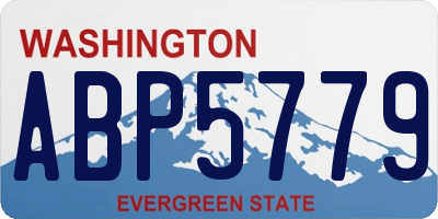 WA license plate ABP5779