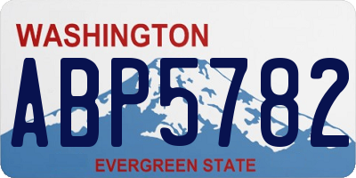 WA license plate ABP5782