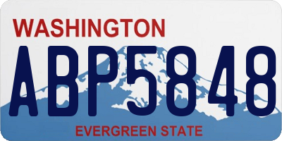 WA license plate ABP5848