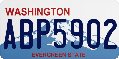 WA license plate ABP5902