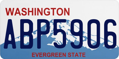 WA license plate ABP5906