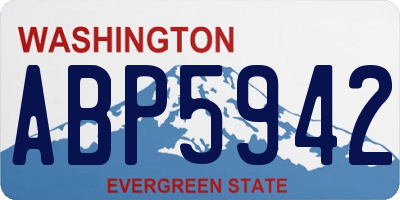 WA license plate ABP5942