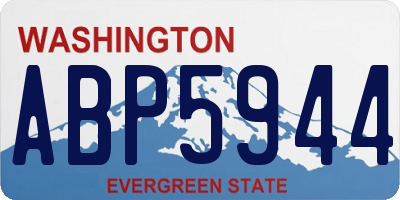 WA license plate ABP5944
