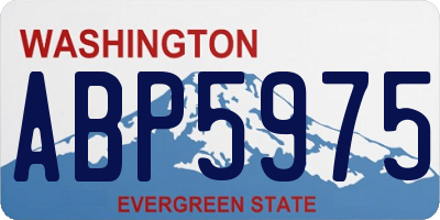 WA license plate ABP5975