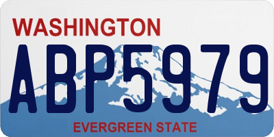 WA license plate ABP5979