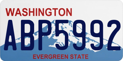 WA license plate ABP5992