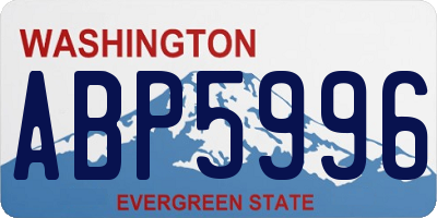 WA license plate ABP5996
