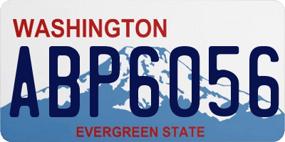 WA license plate ABP6056