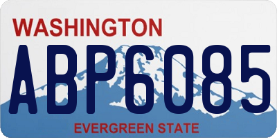 WA license plate ABP6085