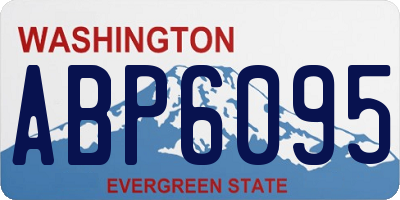WA license plate ABP6095