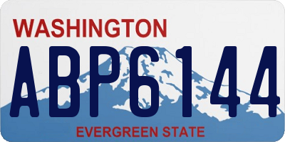 WA license plate ABP6144