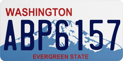 WA license plate ABP6157