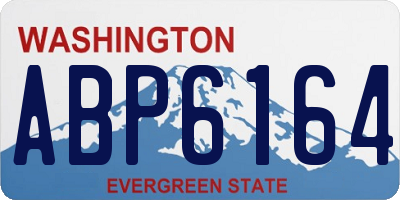 WA license plate ABP6164