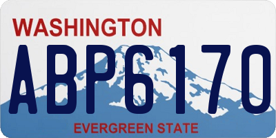 WA license plate ABP6170