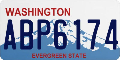 WA license plate ABP6174