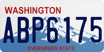 WA license plate ABP6175