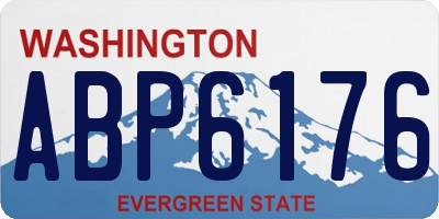 WA license plate ABP6176