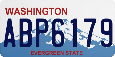 WA license plate ABP6179