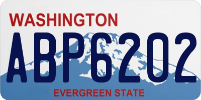 WA license plate ABP6202