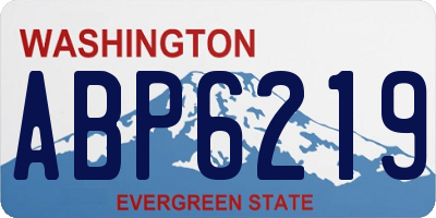 WA license plate ABP6219
