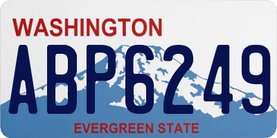 WA license plate ABP6249
