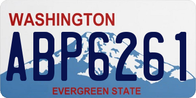 WA license plate ABP6261