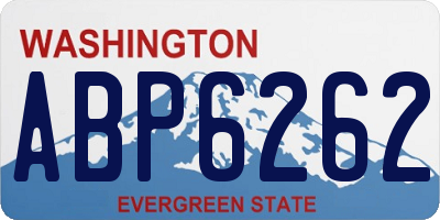 WA license plate ABP6262