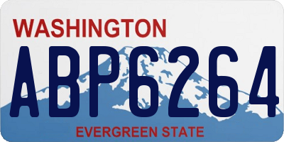 WA license plate ABP6264