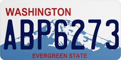 WA license plate ABP6273