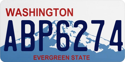 WA license plate ABP6274