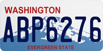 WA license plate ABP6276