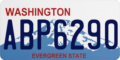 WA license plate ABP6290