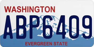 WA license plate ABP6409