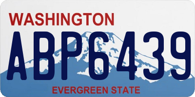WA license plate ABP6439