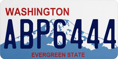 WA license plate ABP6444