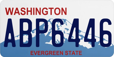WA license plate ABP6446