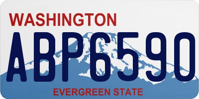 WA license plate ABP6590