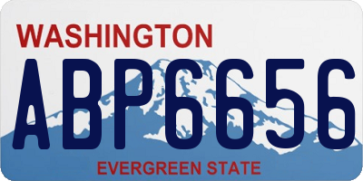 WA license plate ABP6656