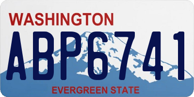WA license plate ABP6741