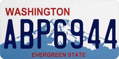 WA license plate ABP6944