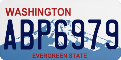 WA license plate ABP6979