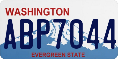 WA license plate ABP7044
