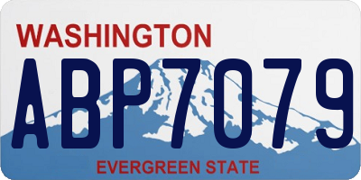WA license plate ABP7079