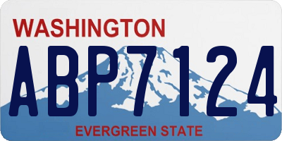 WA license plate ABP7124