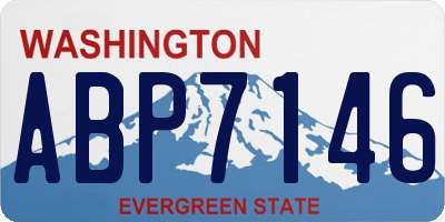 WA license plate ABP7146