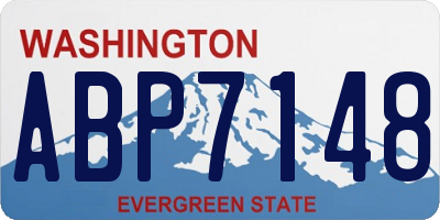 WA license plate ABP7148
