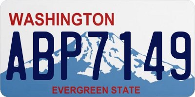 WA license plate ABP7149
