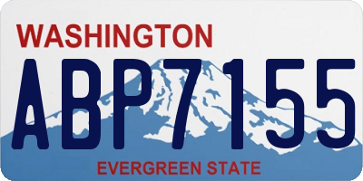 WA license plate ABP7155