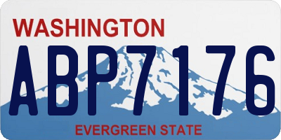 WA license plate ABP7176